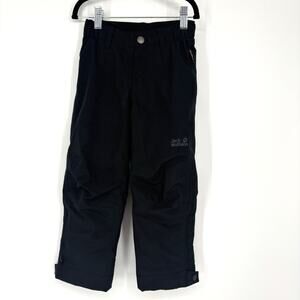 Jack Wolfskin Kids Ski Snowboard Winter Outdoor Trousers Pants Kids 3/4 Black
